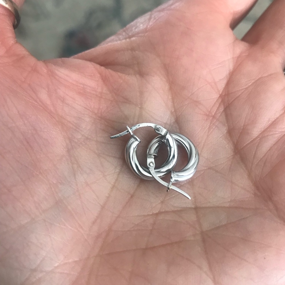 Elegant Silver Hoop Earrings